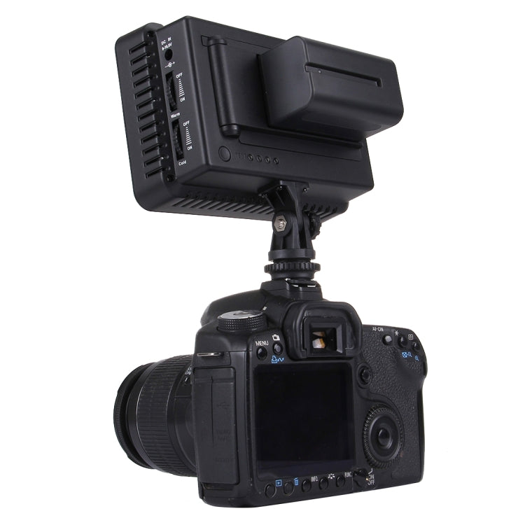 LED-5023 160 LED Dimmable Video Light on-Camera Photography Lighting Fill Light for Canon, Nikon, DSLR Camera with 2 Filter Plates