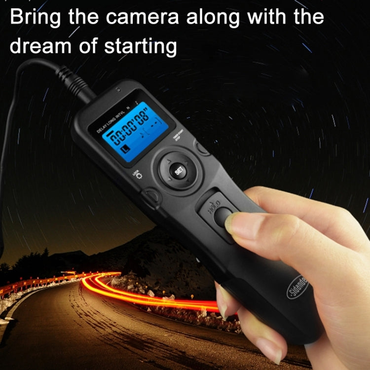 RST-7001 LCD Screen Time Lapse Intervalometer Shutter Release Digital Timer Remote Controller with C6 Cable for CANON 1000D/550D/60D, PENTAX:K20D/K200D/K10D, SAMSUNG GX-20/GX-10 Camera(Black)
