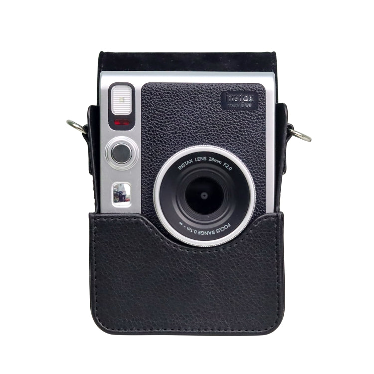 Vertical Full Body Camera PU Leather Case Bag with Strap for FUJIFILM instax mini Evo