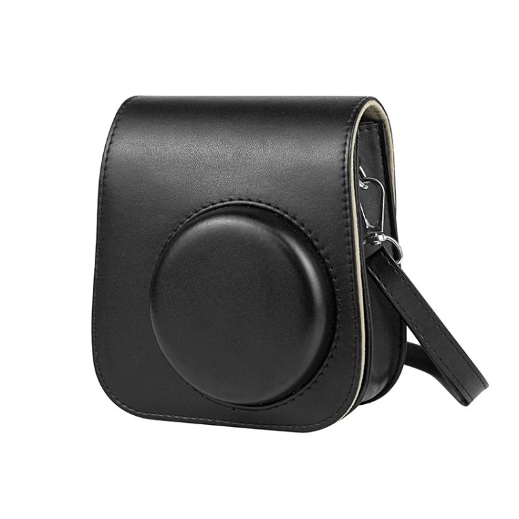 Solid Color Full Body Camera Leather Case Bag with Strap for FUJIFILM Instax mini 11