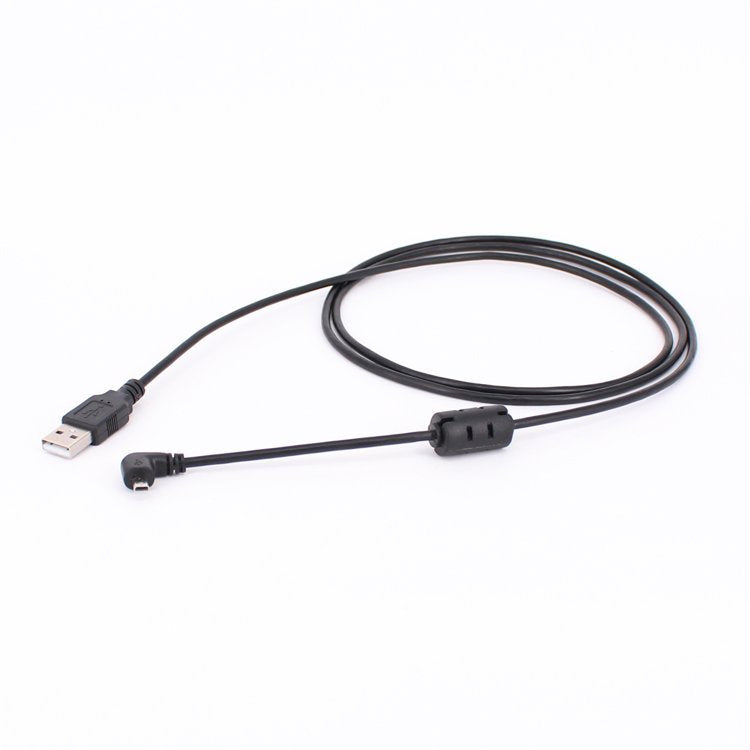 5 PCS 1.5m Elbow Mini 8 Pin USB to USB 2.0 Data Charging Cable for Nikon(Black)