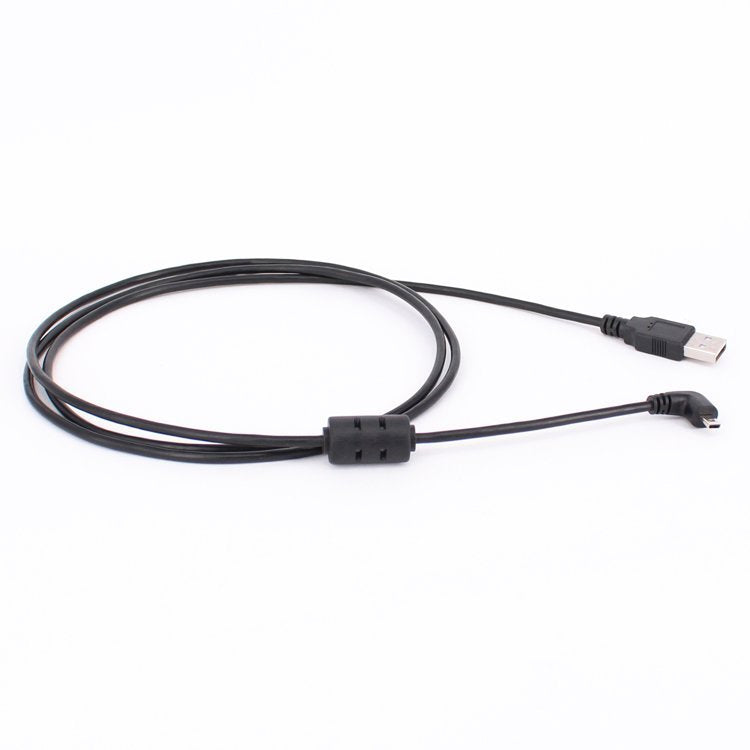 5 PCS 1.5m Elbow Mini 8 Pin USB to USB 2.0 Data Charging Cable for Nikon(Black)
