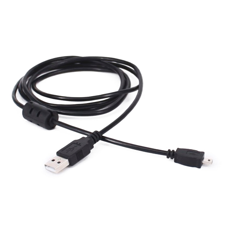 5 PCS 1.5m Mini 8 Pin USB to USB 2.0 Data Charging Cable for Nikon D5100 / D610(Black)