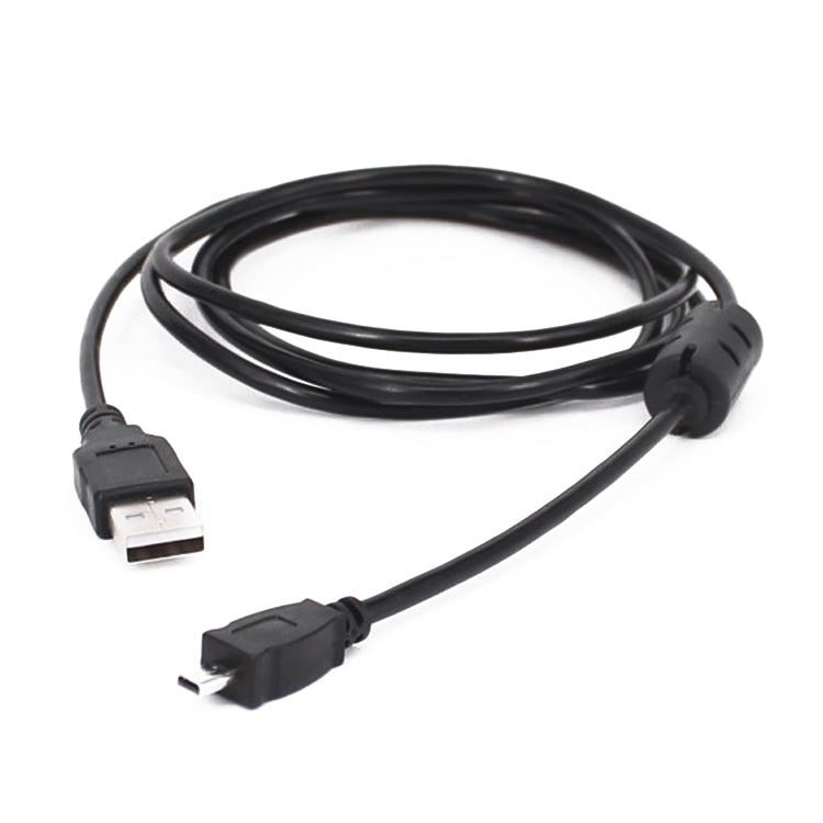 5 PCS 1.5m Mini 8 Pin USB to USB 2.0 Data Charging Cable for Nikon D5100 / D610(Black)