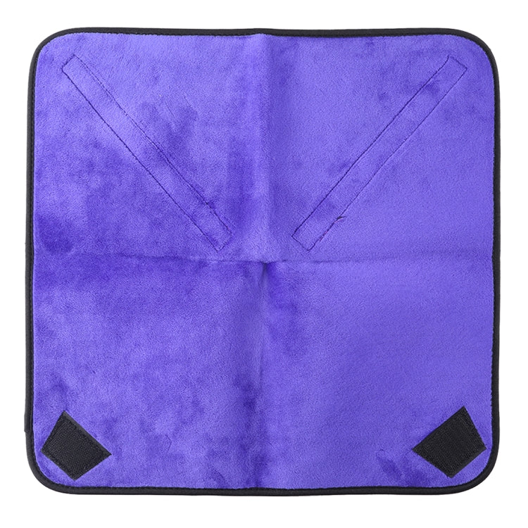 Hundred-folding Cloth Photography Camera SLR Liner Lens Bag Thickening Wrapped Cloth Plus Velvet, Size: 55x55cm (Purple)