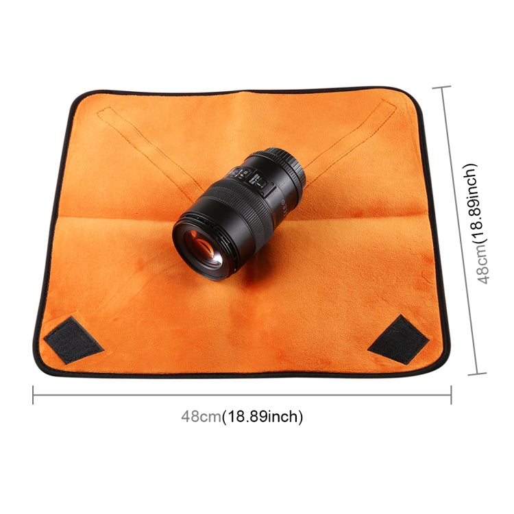 Hundred-folding Cloth Photography Camera SLR Liner Lens Bag Thickening Wrapped Cloth Plus Velvet, Size: 50x50cm