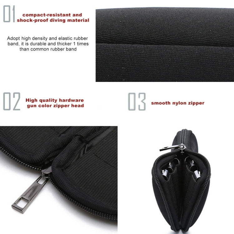 3 in 1 Neoprene U Disk Storage Bag Cover (Black)