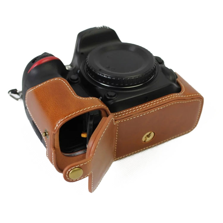 1/4 inch Thread PU Leather Camera Half Case Base for Nikon D5500 / D5600