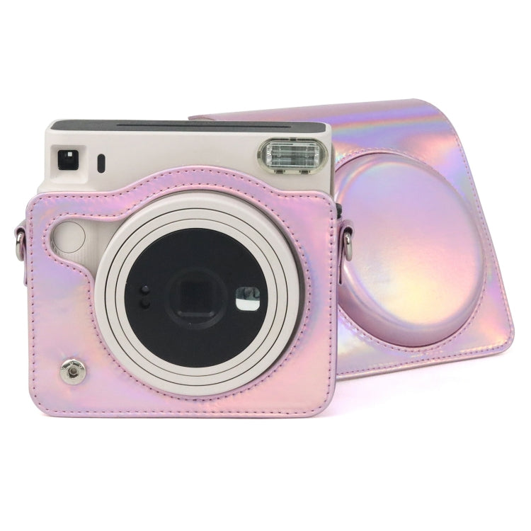 For FUJIFILM instax Square SQ1 Aurora Colorful PU Leather Camera Case Bag with Strap