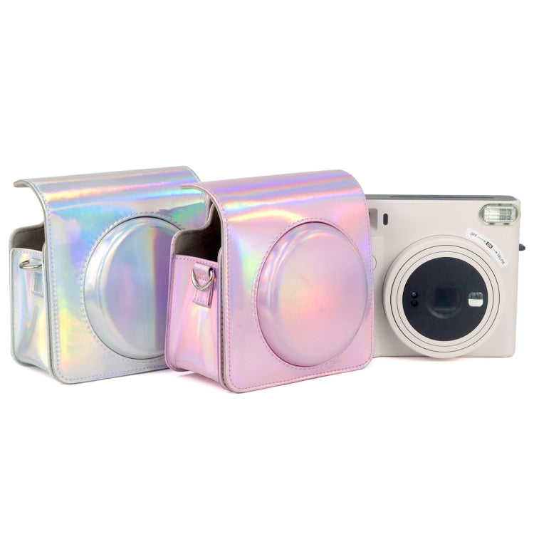 For FUJIFILM instax Square SQ1 Aurora Colorful PU Leather Camera Case Bag with Strap