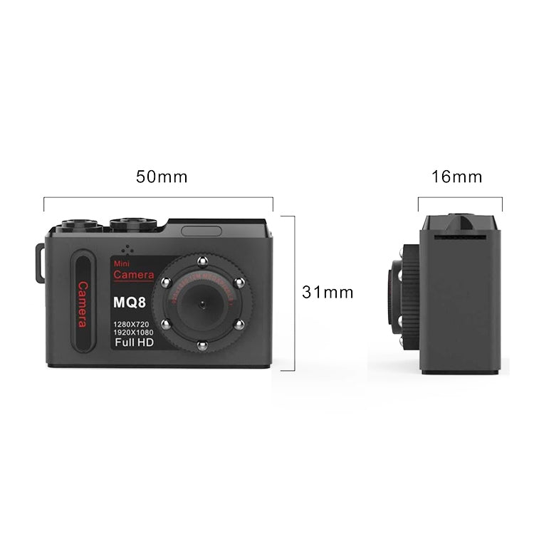 MQ8 FHD 1080P Mini DV Pocket Digital Video Recorder Camera Camcorder, Support  IR Night Vision
