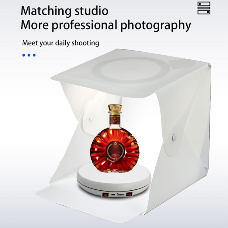 25cm LED Light Electric Rotating Display Stand Turntable