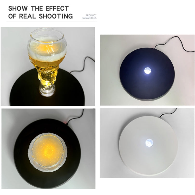 25cm LED Light Electric Rotating Display Stand Turntable