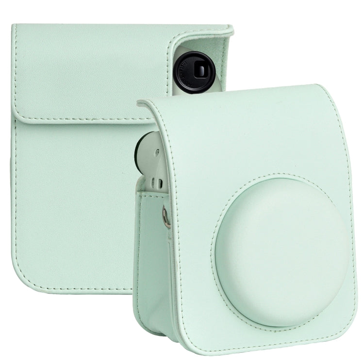 For FUJIFILM instax mini 12 Full Body Leather Case Camera Bag with Strap