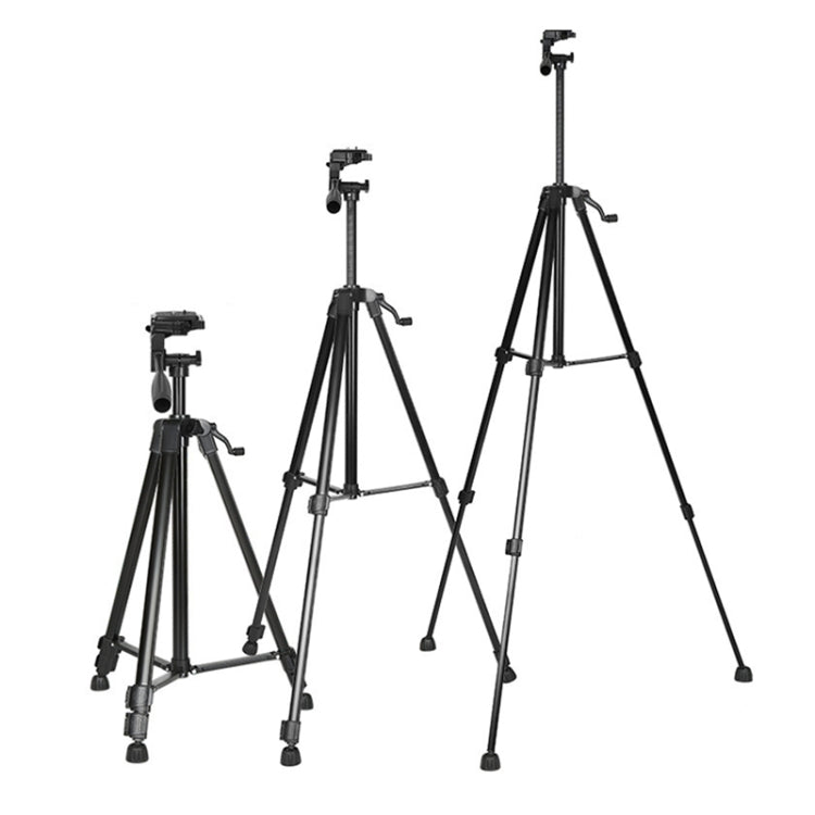 3388 1.3m Portable Phone Live Selfie Tripod DV SLR Camera Stand (Black)