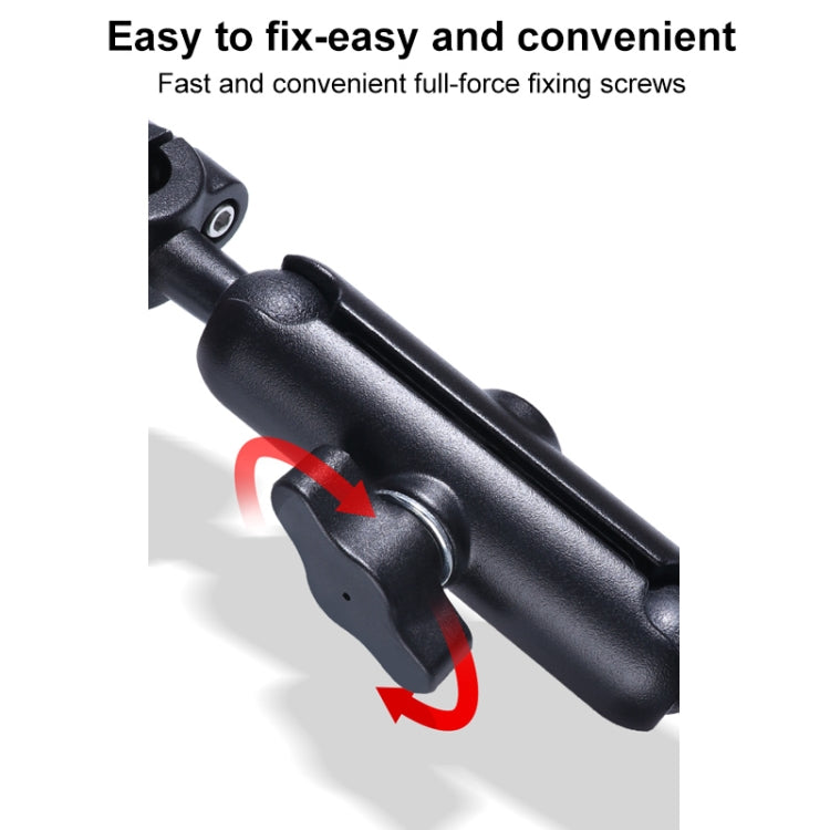 21mm Ballhead Car Front Seat Handlebar Fixed Mount Holder with Tripod Adapter & Screw for GoPro Hero11 Black / HERO10 Black /9 Black /8 Black /7 /6 /5 /5 Session /4 Session /4 /3+ /3 /2 /1, DJI Osmo Action and Other Action Cameras