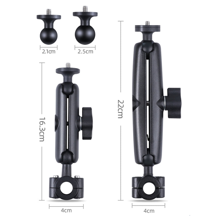25mm Ballhead Car Front Seat Handlebar Fixed Mount Holder with Tripod Adapter & Screw for GoPro Hero11 Black / HERO10 Black /9 Black /8 Black /7 /6 /5 /5 Session /4 Session /4 /3+ /3 /2 /1, DJI Osmo Action and Other Action Cameras