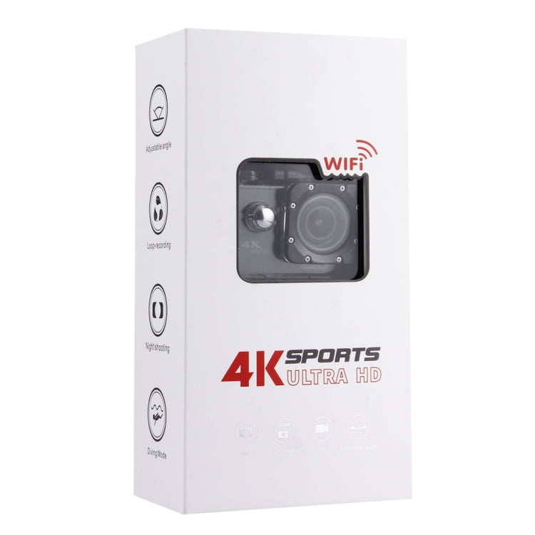 F69 Novatek 96660 4K WiFi Waterproof StarVision Sport Camera,  2.0 inch LCD, 16.0MP IMX078 Lens, Support TF Card / HDMI
