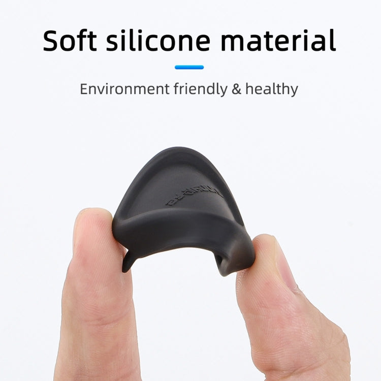 For Insta360 Ace Pro 2 / 1 Sunnylife Silicone Lens Cap Protector Lens Cover  - Black