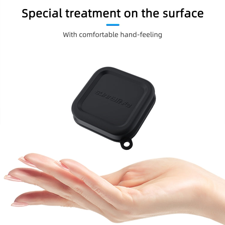 For Insta360 Ace Pro 2 / 1 Sunnylife Silicone Lens Cap Protector Lens Cover  - Black