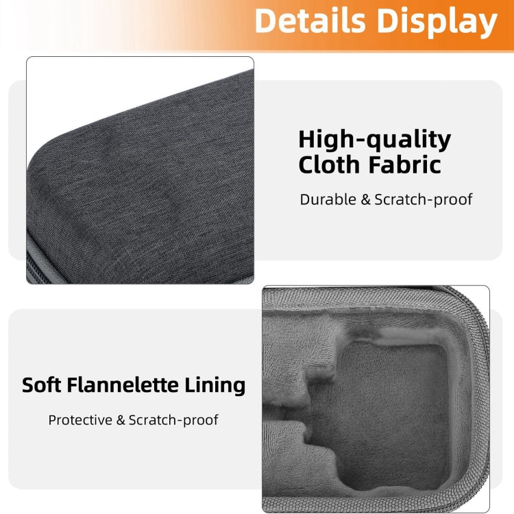 For Insta360 Ace / Ace Pro 1 / Ace Pro 2 Sunnylife Portable Carrying Case Handbag Mini Travel Case Organizer Protective Bag  - Dark Grey