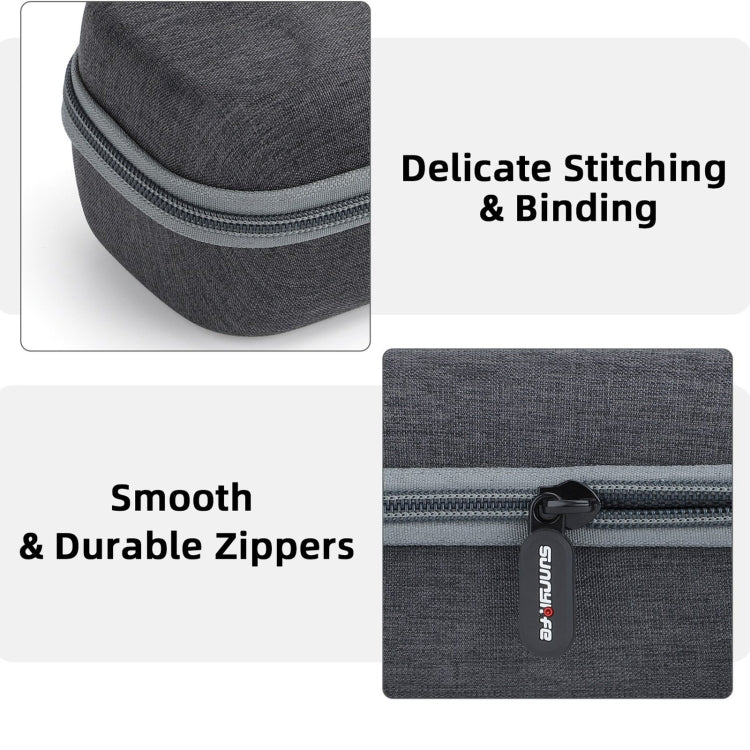 For Insta360 Ace / Ace Pro 1 / Ace Pro 2 Sunnylife Portable Carrying Case Handbag Mini Travel Case Organizer Protective Bag  - Dark Grey