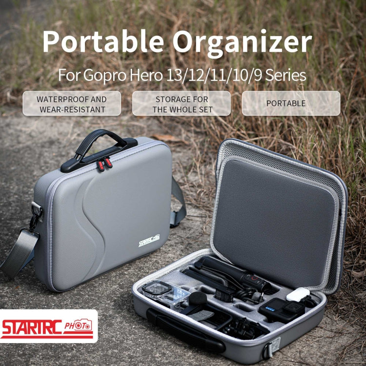 STARTRC Shoulder Storage Bag Handbag For GoPro HERO13 Black /12 Black /11 Black /10 Black /9 Black - Grey