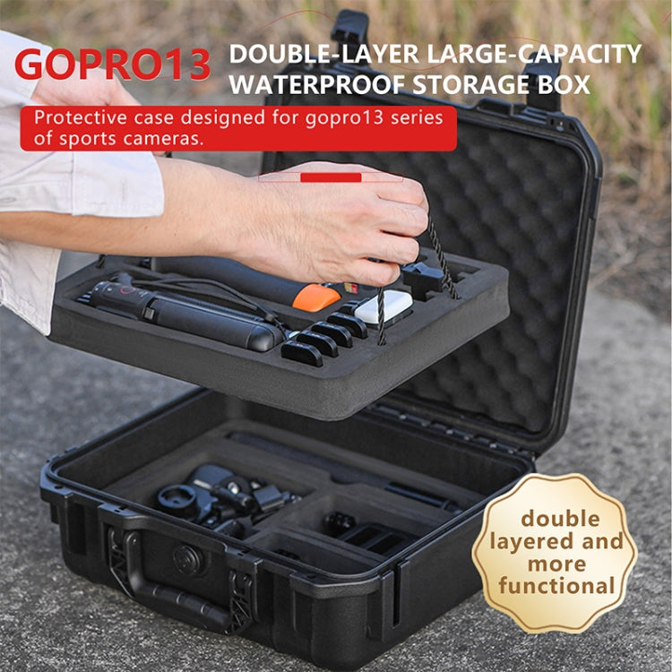 STARTRC Waterproof EVA PP Dual-layer Suitcase Storage Box For GoPro HERO13 Black /12 Black /11 Black /10 Black /9 Black  - Black