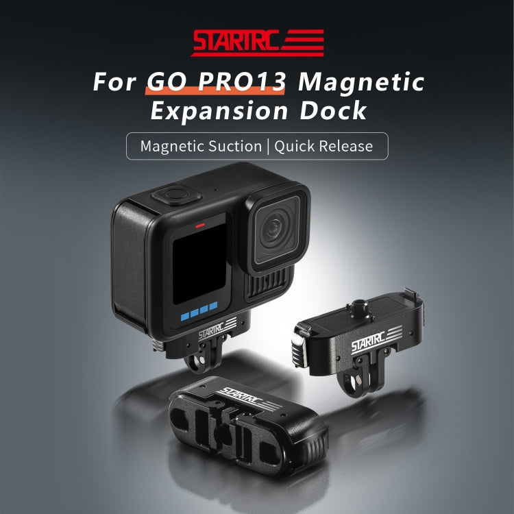 For GoPro HERO13 Black STARTRC Magnetic Quick Release Base Mount  - Black