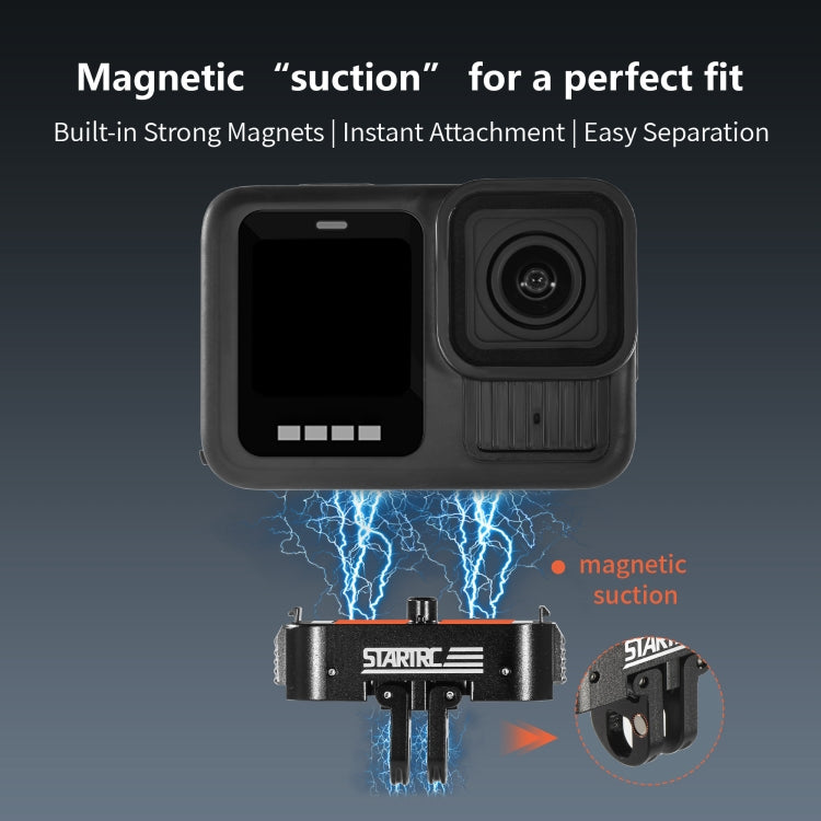 For GoPro HERO13 Black STARTRC Magnetic Quick Release Base Mount  - Black