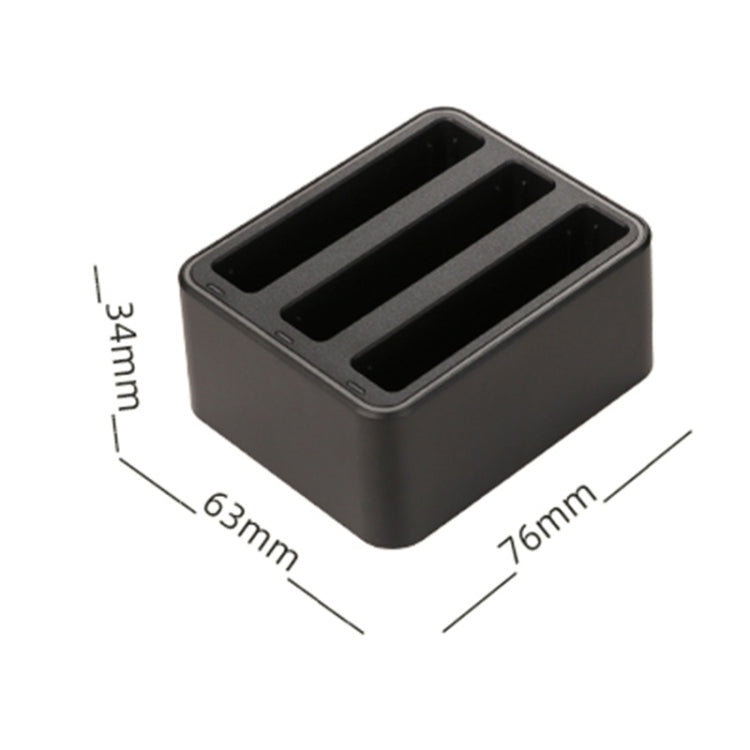For Insta360 X4 Tri-Slot Batteries Fast Charger  - Black