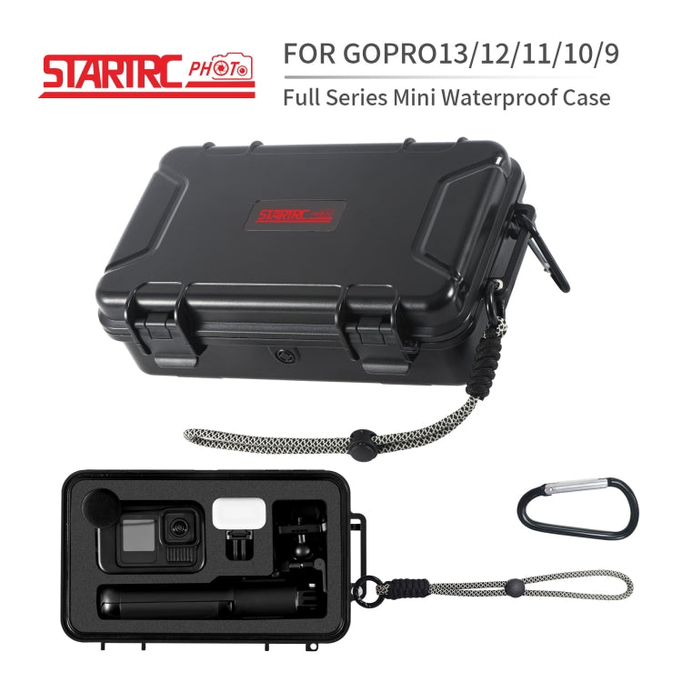 For GoPro HERO STARTRC Waterproof ABS Suitcase Shoulder Storage Box  - Black