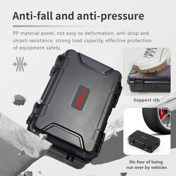 For GoPro HERO STARTRC Waterproof ABS Suitcase Shoulder Storage Box  - Black