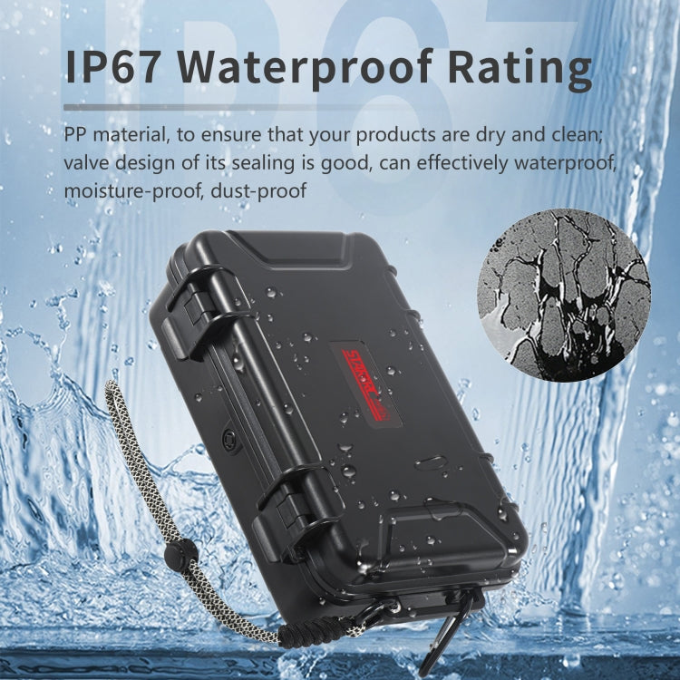 For GoPro HERO STARTRC Waterproof ABS Suitcase Shoulder Storage Box  - Black