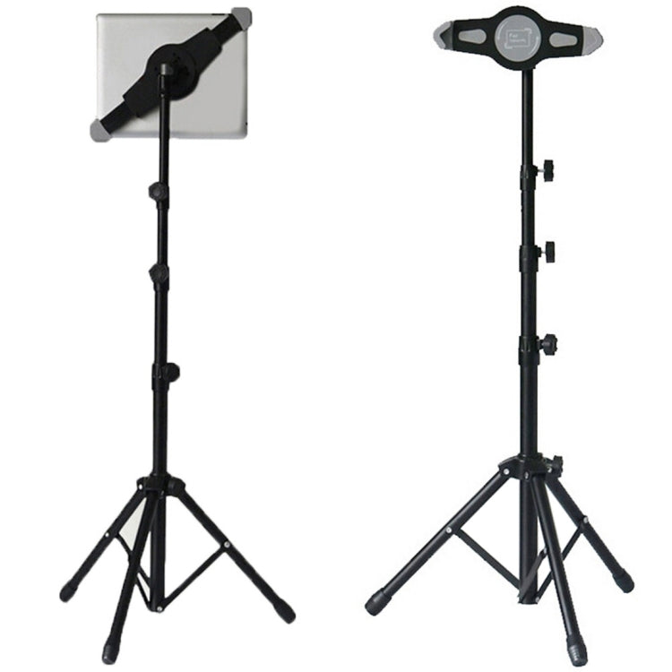 Universal Mount Tripod Floor Stand Tablet Holder for iPad, Kindle Fire, Samsung, Lenovo, and other 7 - 12 inch Laptop