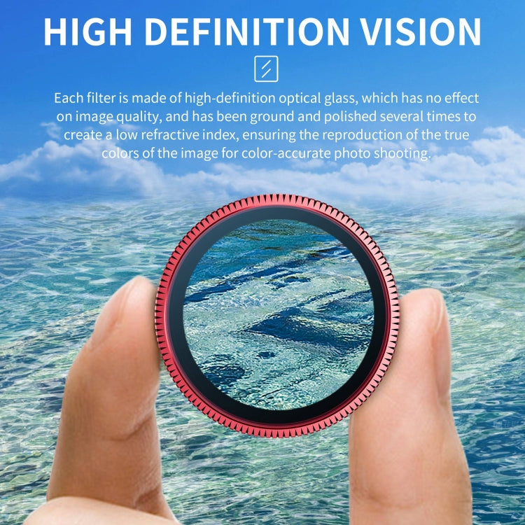 For Insta360 GO 3S STARTRC CPL Camera Lens Filter  - Black Red