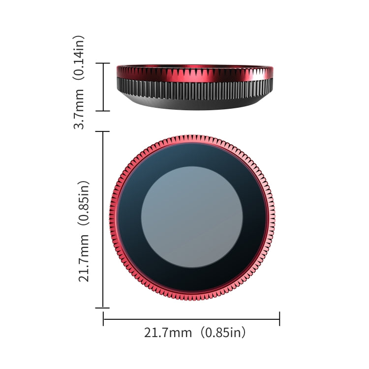 For Insta360 GO 3S STARTRC CPL Camera Lens Filter  - Black Red