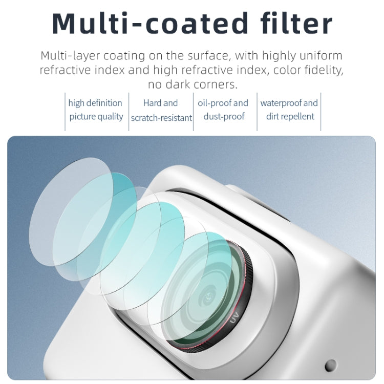 For Insta360 GO 3S STARTRC MCUV Camera Lens Filter  - Black Red