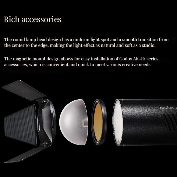 Godox AD100Pro 100Ws Pocket Flash Outdoor Speedlite Light ​Kits  - Black