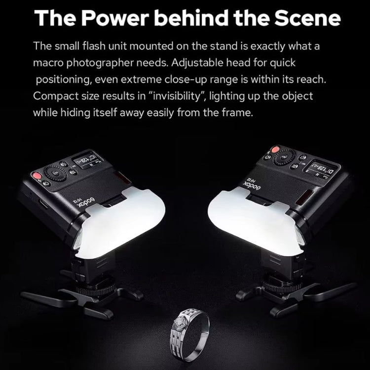 Godox MF12 Macro Flash 2.4 GHz Wireless Control Light  - Black
