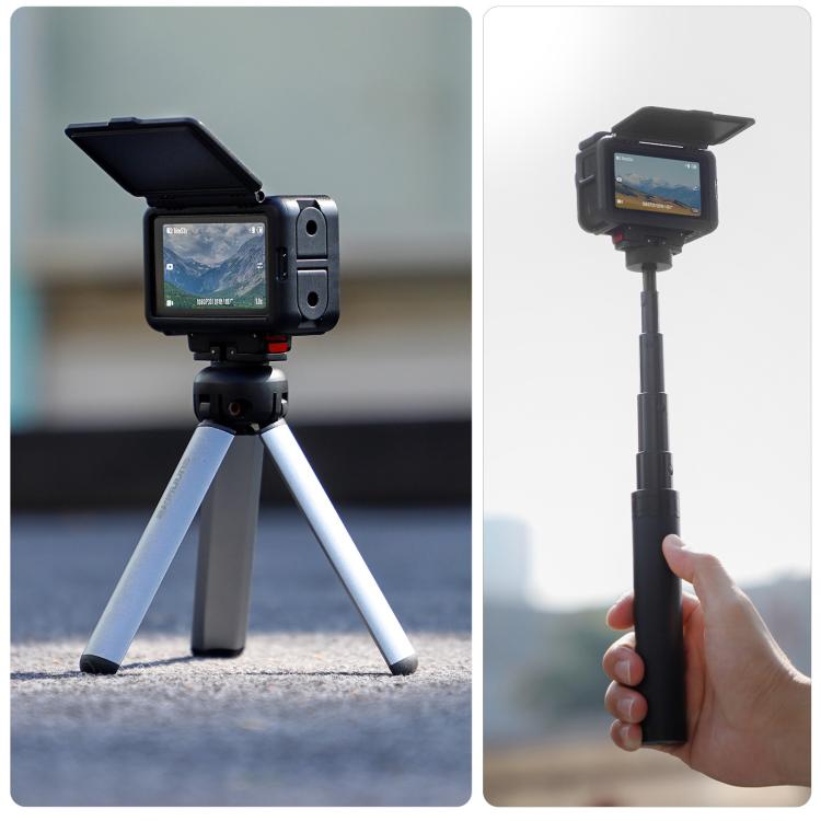 For DJI Osmo Action 5 Pro / 4 / 3 Sunnylife Protective Case Frame Mount Adapter Sun Hood Housing Case  - Black