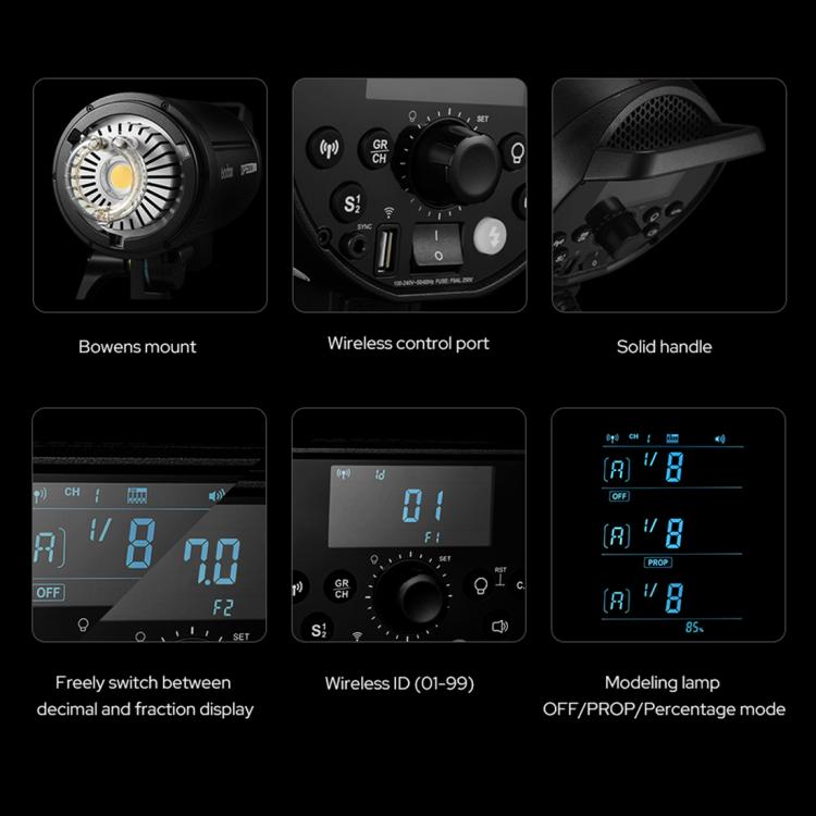 Godox DP400III-V Studio Flash Photo Light 400Ws 2.4G Wireless X System Bowens Mount Light