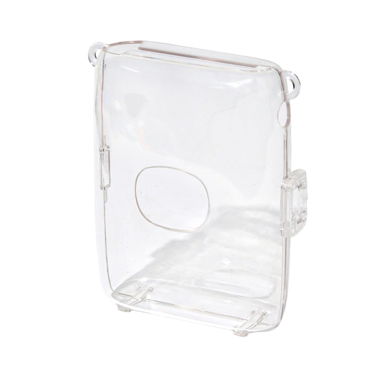 For FUJIFILM Instax mini Link 2 Crystal Hard Case Camera Bag with Shoulder Strap  - Transparent