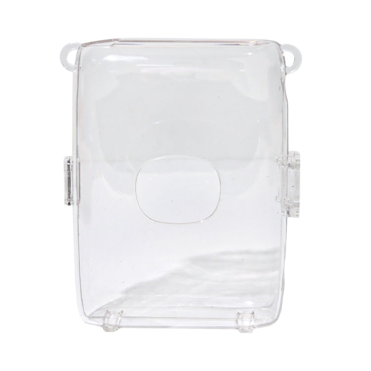 For FUJIFILM Instax mini Link 2 Crystal Hard Case Camera Bag with Shoulder Strap  - Transparent
