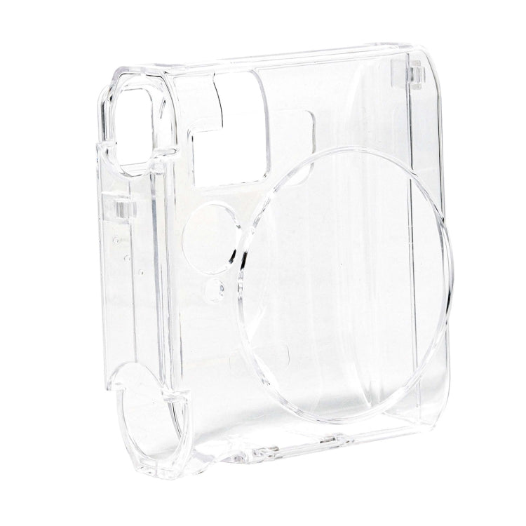 For FUJIFILM Instax mini 99 Crystal Hard Case Camera Bag with Shoulder Strap  - Transparent