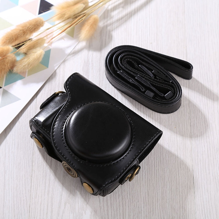 Full Body Camera PU Leather Case Bag with Strap for Canon G9X / G9X II