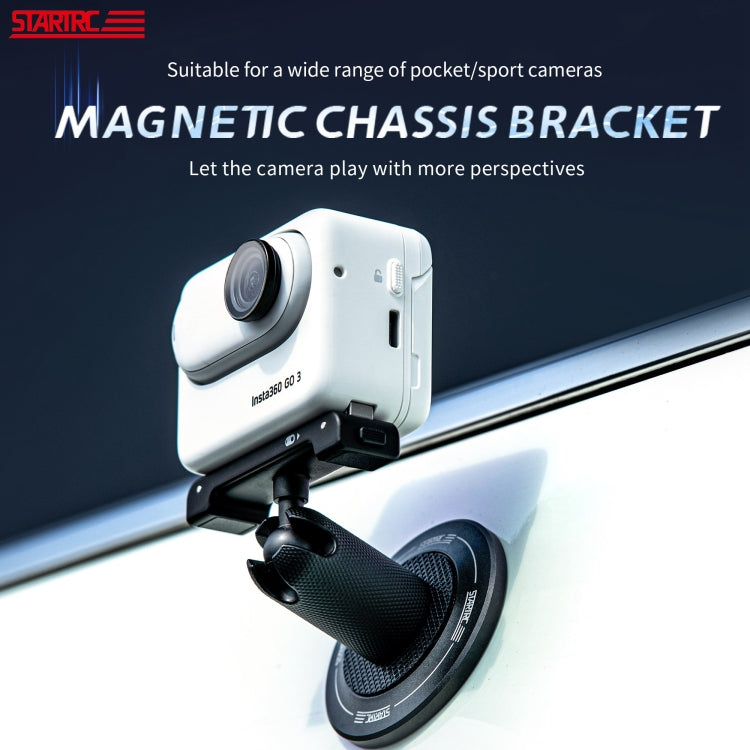 STARTRC Magnetic Base 1/4 Interface Metal Mount  - Black