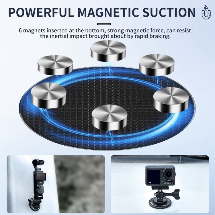 STARTRC Magnetic Base 1/4 Interface Metal Mount  - Black