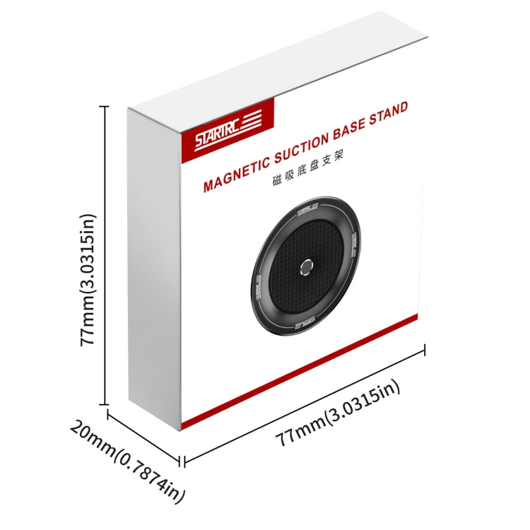 STARTRC Magnetic Base 1/4 Interface Metal Mount  - Black