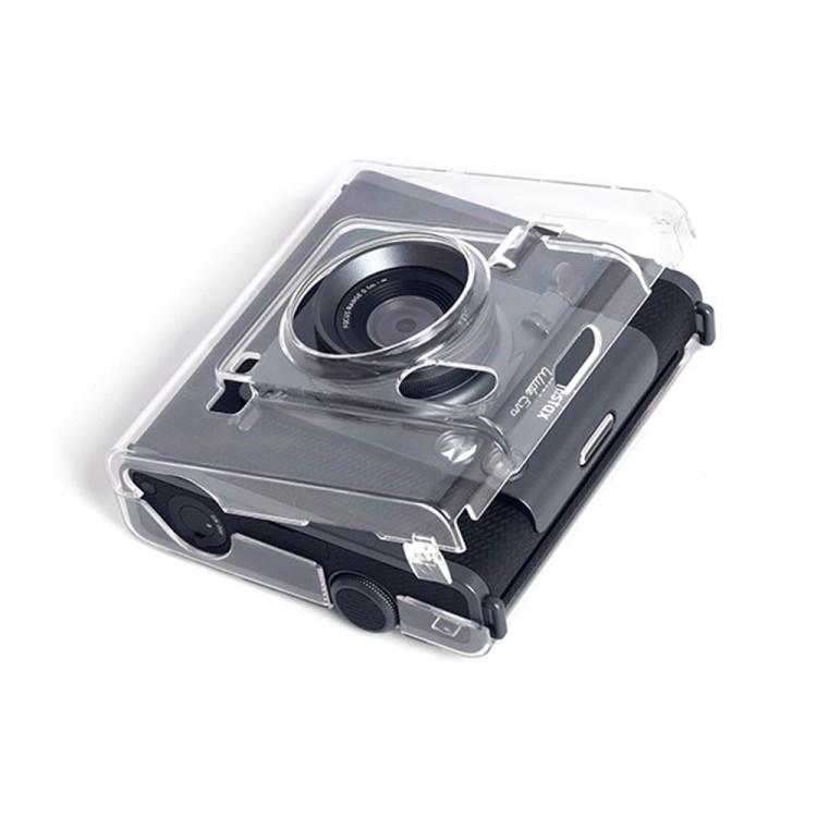 For FUJIFILM instax WIDE Evo Protective Crystal Shell Case with Strap  - Transparent